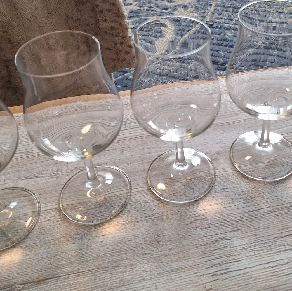 Port Crystal Monagram D Etched Glasses